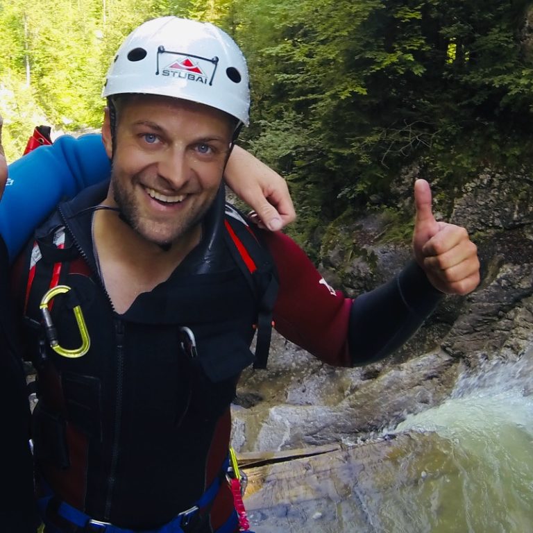 Joachim Canyoning Guide Alpine-Passion, Foto: Julia Riegger Joachim